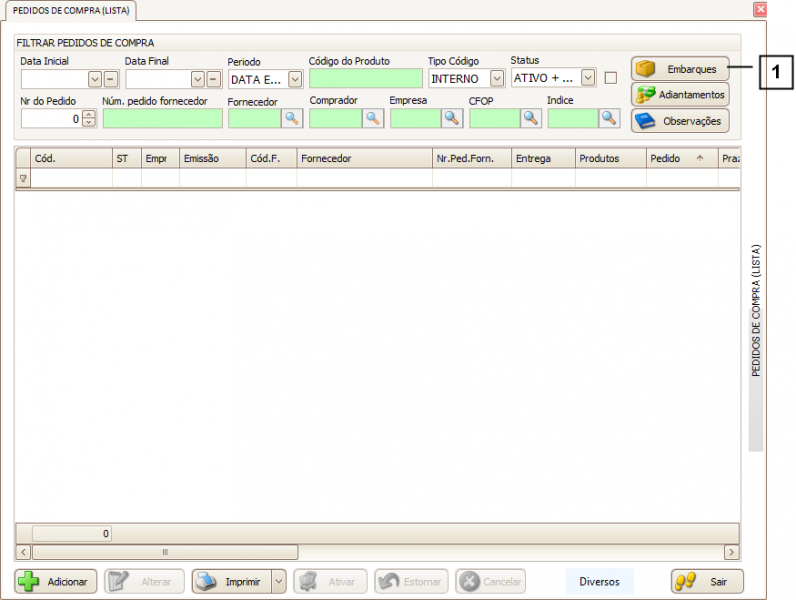 Arquivo:COMPRAS-Pedidos de Compra-Como utilizar o botao de Embarques.01.png